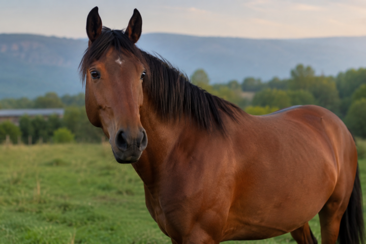Les robes de base du cheval : noir, alezan et bai
