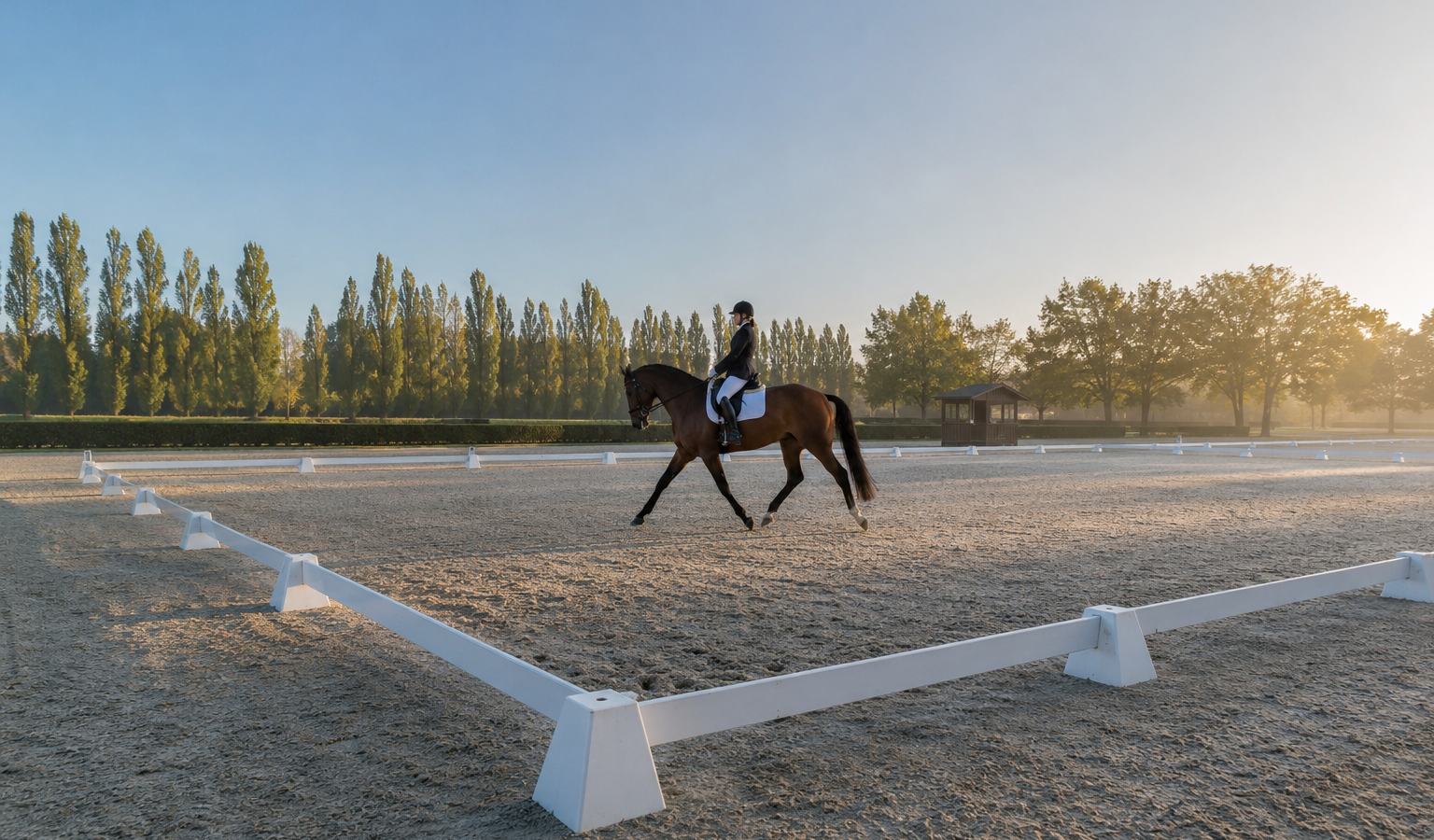 Les lettres de la carrière de dressage