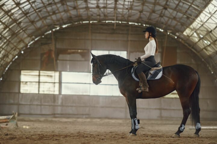 La position à cheval