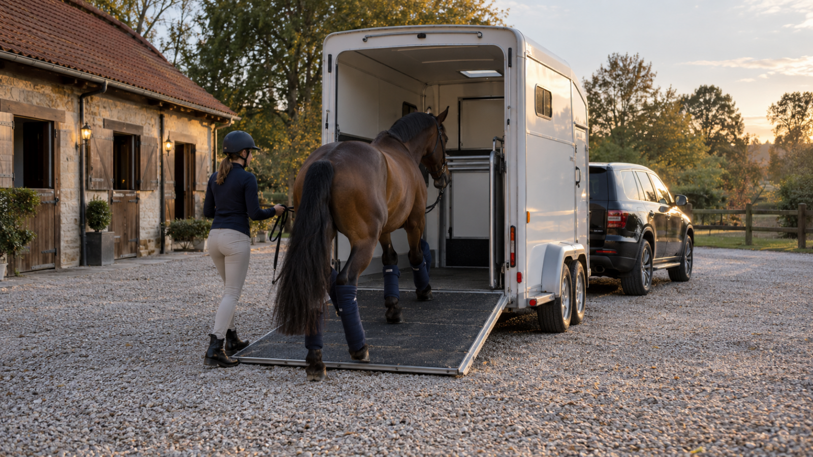 Embarquer son cheval dans un van