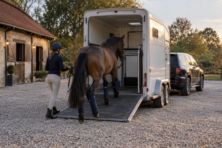 Embarquer son cheval dans un van