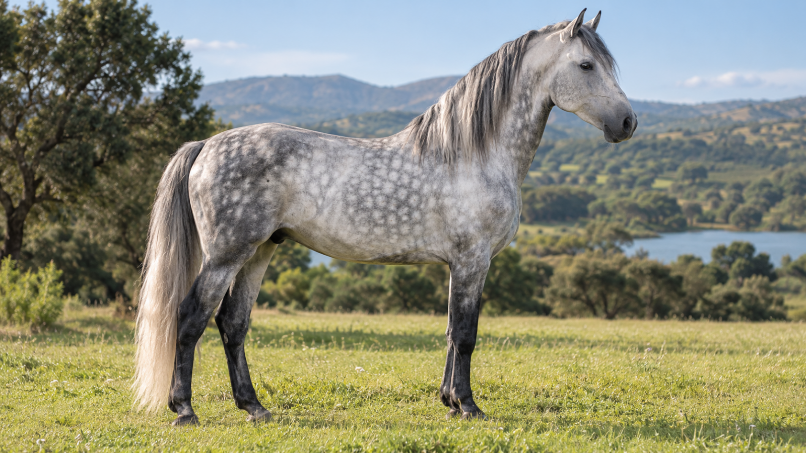 Le cheval gris, du poulain foncé au blanc
