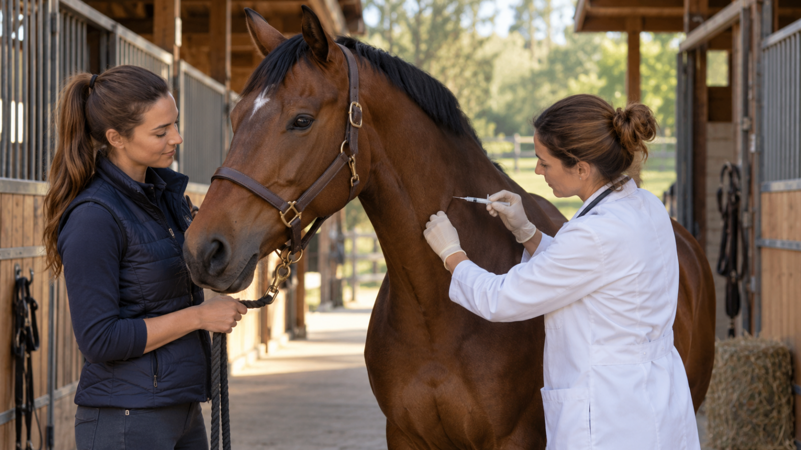 Les vaccins et les vermifuges du cheval