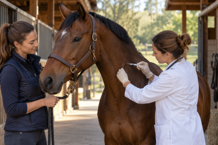 Les vaccins et les vermifuges du cheval